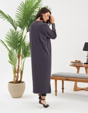 kolu düğmeli v yaka tam boy hırka  19