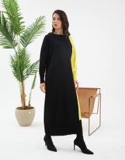 damalı bloklu elbise   4