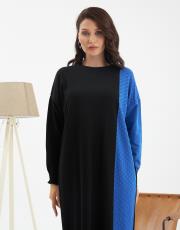 damalı bloklu elbise   5