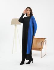 damalı bloklu elbise   6