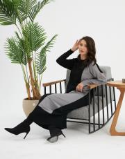 damalı bloklu elbise   7