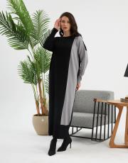 damalı bloklu elbise   8