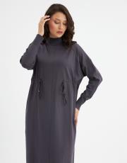 önü ip detaylı elbise  4