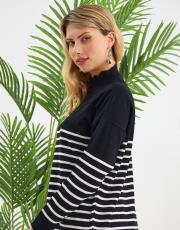 yarım balıkçı çizgili tunik  10