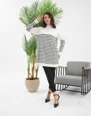 yarım balıkçı çizgili tunik  13