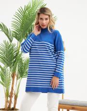 yarım balıkçı çizgili tunik  5