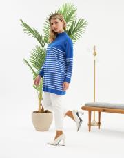 yarım balıkçı çizgili tunik  7