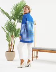 yarım balıkçı çizgili tunik  8