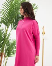 önü taşlı düğmeli t kol tunik  10